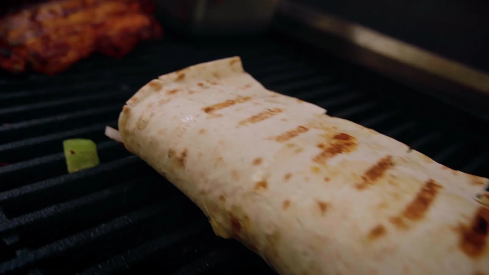 Striped (lightly grilled) lavash