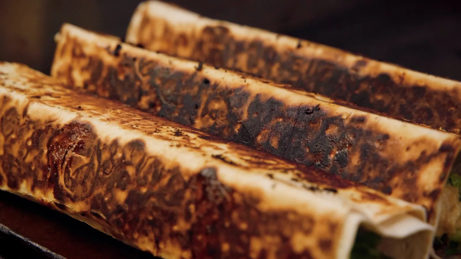 Toasted (fully grilled) lavash